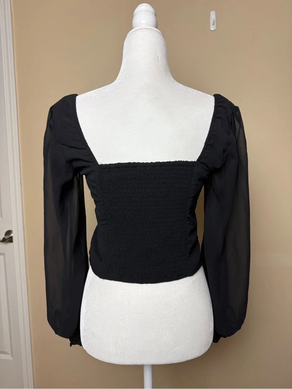 Abercrombie & Fitch Puff Sleeve Top Size Medium